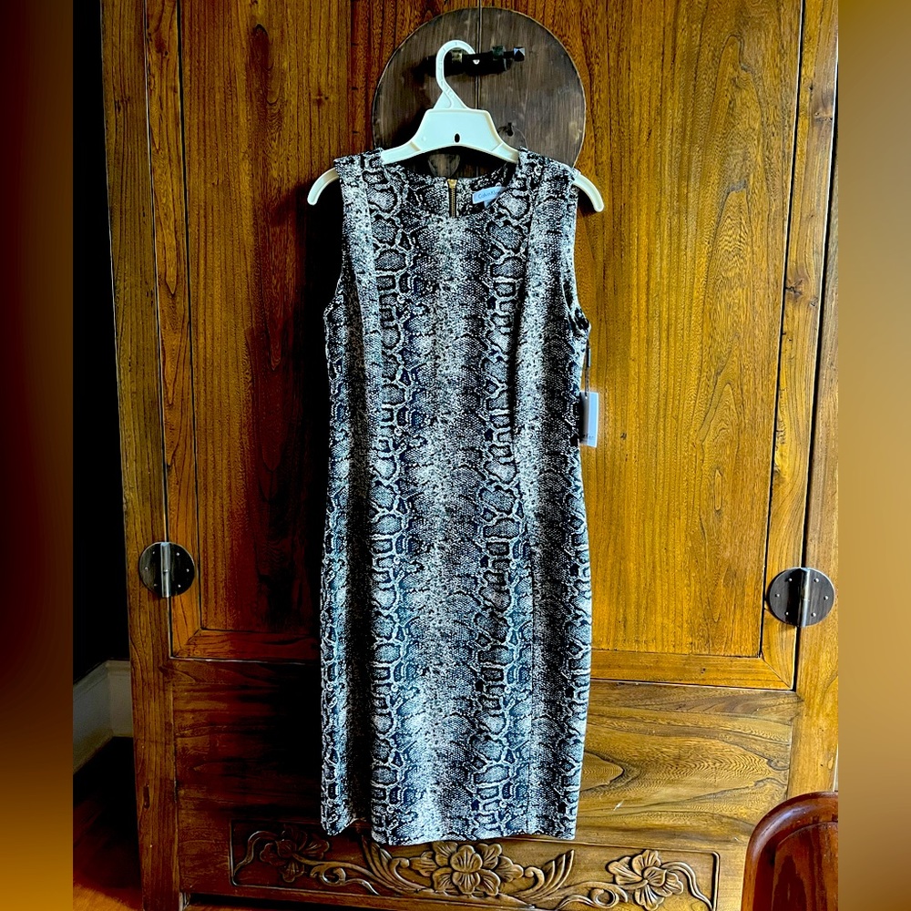 Calvin Klein snakeskin dress